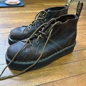 CHURCH ARC CRAZY HORSE PLATFORM MONKEY BOOTS(lightly used)